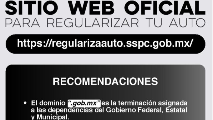 Advierte REPUVE sobre ligas falsas para regularizar vehículos extranjeros