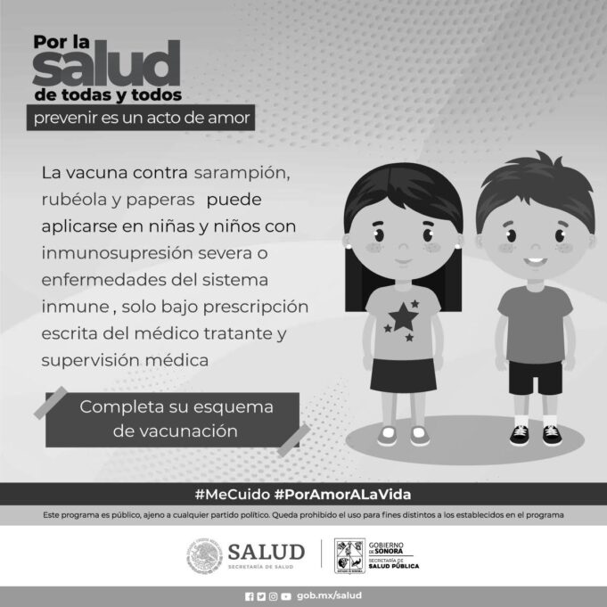 Inicia Salud Sonora campaña de vacunación