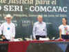 Presiden Gobernador Durazo, presidente López Obrador y presidenta electa Sheinbaum continuidad de restitución de derechos a comunidad Seri