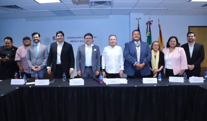 Promueve Gobernador Durazo Plan Sonora ante líderes empresariales y autoridades de Tribus originarias de Arizona