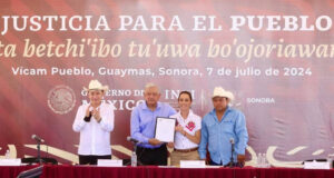 Cierran Gobernador Durazo, presidente López Obrador y presidenta electa Sheinbaum gira por Sonora con restitución histórica al pueblo Yaqui