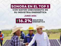 Plan Sonora posiciona al estado en top 5 nacional de crecimiento energético